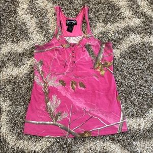 Realtree AP Tank Top | Womens | Pink | size L